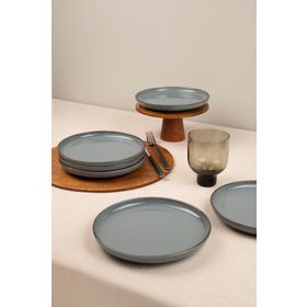 Kütahya Porselen Moderna 6 Parça 19 cm Mavi Pasta Tabağı