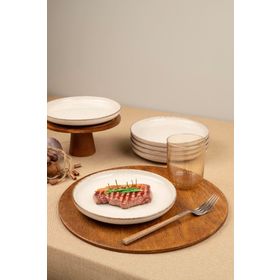 Kütahya Porselen Moderna 6 Parça 19 cm Tarçın Düz Tabak