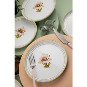 Kütahya Porselen Moderna Manolya 6 Kişilik 19 cm Pasta Takımı