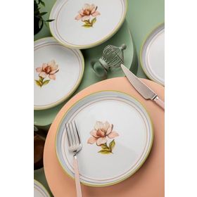 Kütahya Porselen Moderna Manolya 6 Kişilik 19 cm Pasta Takımı