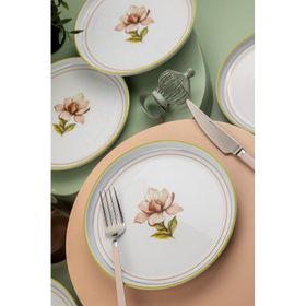 Kütahya Porselen Moderna Manolya 6 Kişilik 19 cm Pasta Takımı