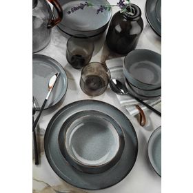 Kütahya Porselen Moderna Mavi 8 Parça 2 Kişilik Yemek Takımı