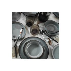 Kütahya Porselen Moderna Pearl P01 Mavi 24 Parça Yemek Takımı