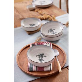 Kütahya Porselen Palmiye 4 Parça 15 cm Kase
