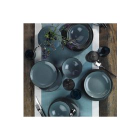 Kütahya Porselen Pearl Colorx Eo Mavi 24 Parça 6 Kişilik Yemek Takımı