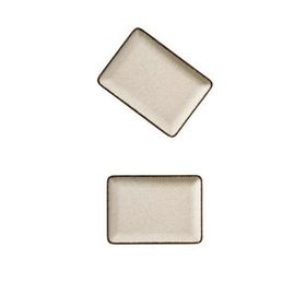 Kütahya Porselen Pearl Tarçın 18x13 cm 2'li Dikdörtgen Tabak