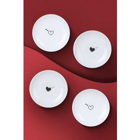 Kütahya Porselen Pretty 4 Parça 10 cm Tabak