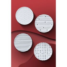 Kütahya Porselen Pretty 4 Parça 15 cm Tabak