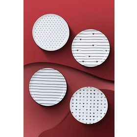 Kütahya Porselen Pretty 4 Parça 15 cm Tabak