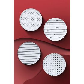 Kütahya Porselen Pretty 4 Parça 15 cm Tabak