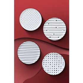Kütahya Porselen Pretty 4 Parça 15 cm Tabak