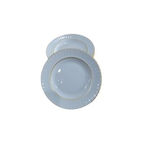 Kütahya Porselen Sedef Yaldızlı 17 cm 6'lı Yemek Tabağı