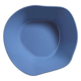 Kütahya Porselen Skallop Mavi 2'li 23 cm Büyük Kase Seti