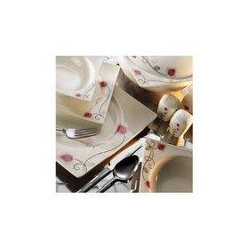 Kütahya Porselen Square Bone 84 Parça 65104 Desenli Yemek Takımı