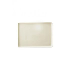 Kütahya Porselen Tan 18x13 cm 6'lı Dikdörtgen Pasta Sunum Servis Tabağı