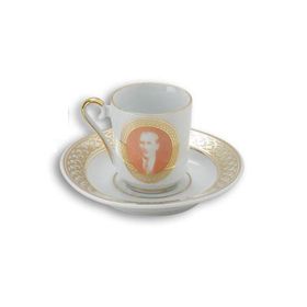 Kütahya Porselen Tek Kişilik Atatürk Beyaz Fincan Takımı