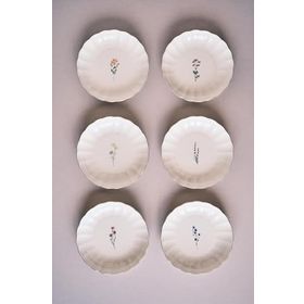 Kütahya Porselen Tiny Miny 6 Parça 20 cm Çukur Yemek Tabağı