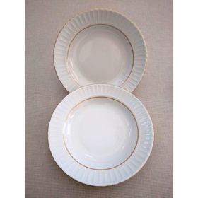 Kütahya Porselen Yaldızlı Gold 22 cm Çukur Tabak