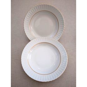 Kütahya Porselen Yaldızlı Gold 22 cm Çukur Tabak