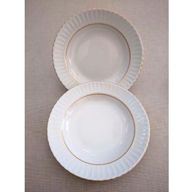 Kütahya Porselen Yaldızlı Gold 22 cm Çukur Tabak