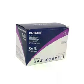 Kuteks 7.5x7.5 cm 5x10'lu Gaz Kompres