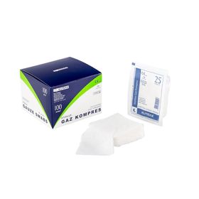 Kuteks Steril 7,5 cmx7,5 cm 4 Kat 100'lük (5x20) Gaz Kompres