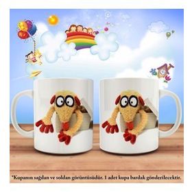 Kutudan Çıkan Şaşkın Kuzucuk Kupa Bardak