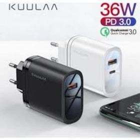 Kuulaa 1 Usb QC3.0 1 Pd 36w Universal Hızlı Şarj Başlık