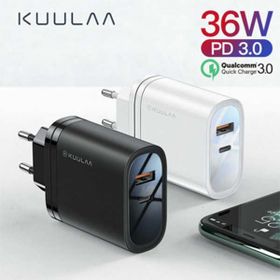 Kuulaa 1 Usb QC3.0 1 Pd 36w Universal Hızlı Şarj Başlık