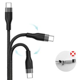 Kuulaa Nylon Usb Type C 3.0 Hızlı Şarj Usb Şarj Kablosu 1Metre
