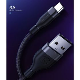 Kuulaa Nylon Usb Type C 3.0 Hızlı Şarj Usb Şarj Kablosu 1Metre