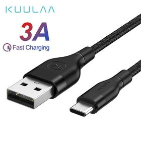 Kuulaa Nylon Usb Type C 3.0 Hızlı Şarj Usb Şarj Kablosu 1Metre