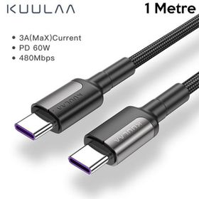 Kuulaa Type-C PD 60W QC4.0 1 mt Hızlı Şarj ve Data Kablosu