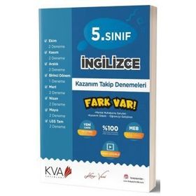 Kva Yayınları 5. Sınıf İngilizce Fark Var Kazanım Takip Denemeleri