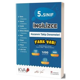 Kva Yayınları 5. Sınıf İngilizce Fark Var Kazanım Takip Denemeleri