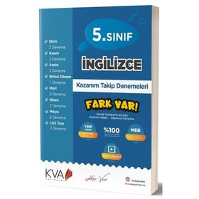 Kva Yayınları 5. Sınıf İngilizce Fark Var Kazanım Takip Denemeleri