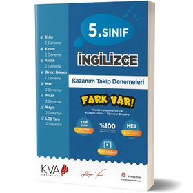 Kva Yayınları 5. Sınıf İngilizce Fark Var Kazanım Takip Denemeleri