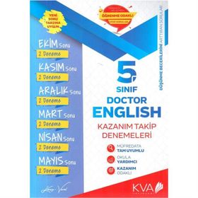 Kva Yayınları 5. Sınıf İngilizce Kazanım Takip Denemeleri
