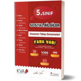Kva Yayınları 5. Sınıf Sosyal Bilgiler Fark Var Kazanım Takip Denemeleri