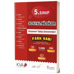 Kva Yayınları 5. Sınıf Sosyal Bilgiler Fark Var Kazanım Takip Denemeleri