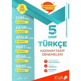 Kva Yayınları 5. Sınıf Türkçe Fark Var Kazanım Takip Denemeleri