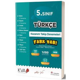 Kva Yayınları 5. Sınıf Türkçe Fark Var Kazanım Takip Denemeleri