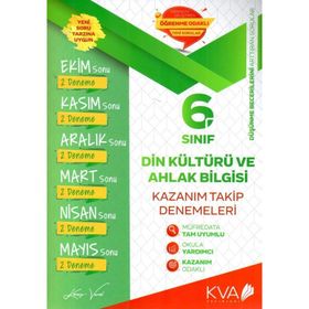 Kva Yayınları 6. Sınıf Din Kültürü Ve Ahlak Bilgisi Fark Var Kazanım Takip Denemeleri