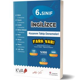 Kva Yayınları 6. Sınıf İngilizce Fark Var Kazanım Takip Denemeleri