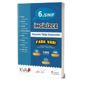 Kva Yayınları 6. Sınıf İngilizce Fark Var Kazanım Takip Denemeleri