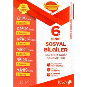 Kva Yayınları 6. Sınıf Sosyal Bilgiler Fark Var Kazanım Takip Denemeleri