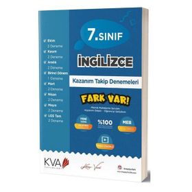 Kva Yayınları 7. Sınıf İngilizce Fark Var Kazanım Takip Denemeleri