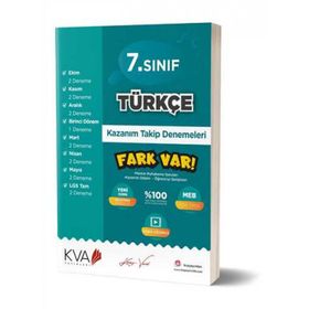 Kva Yayınları 7. Sınıf Türkçe Fark Var Kazanım Takip Denemeleri