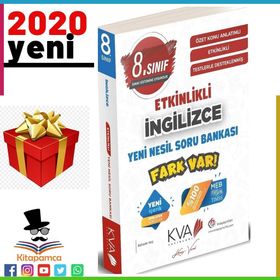 Kva Yayınları 8. Sınıf İngilizce Yeni Nesil Fark Var Soru Bankası