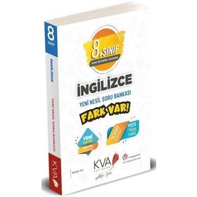 Kva Yayınları 8. Sınıf İngilizce Yeni Nesil Fark Var Soru Bankası